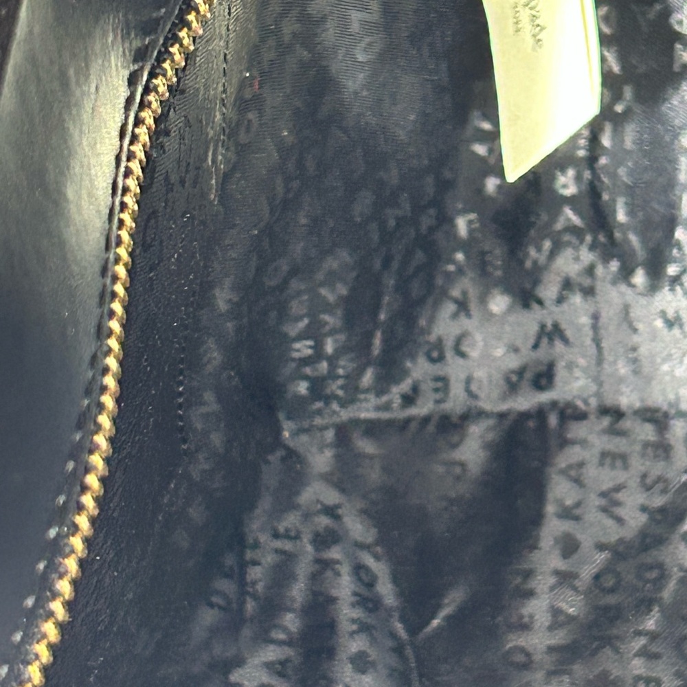 Kate Spade Black & White Checkered Pebbled Leather Tote Bag 17” x10.5” x 5” NWOT - Picture 10 of 16